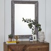 AAZZKANG Wall Mirror with Rectangle Wood Frame Large 26"x18" Rustic