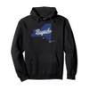 Bayside New York Queens NY Map Pullover Hoodie