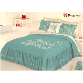 Competition Colcha Coralina Matrimonial  + 2 Cojines , Carla Depot