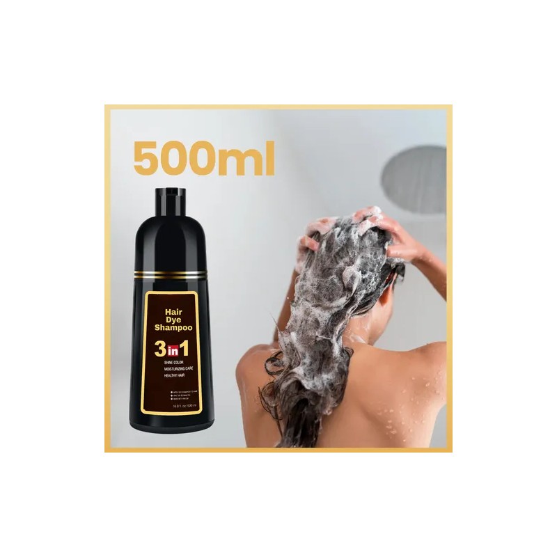 Shampoo Tinte Instantáneo Cubre Canas Natural Jengibre 2pz F
