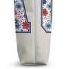 USA Est 1776 Varsity Mama July 4th Floral Semiquincentennial Tote