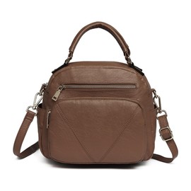 Miss Lulu Handbag for Women Fashion Crossbody Bag Bowler Style Shoulder Bag Top Handle