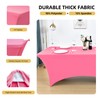 ZarzaaSik 2-Pack 6ft Spandex Table Covers for Rectangle Standard Folding