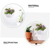 VICASKY 2Pcs Wall Mounted Simulated Rattan Flower Baskets Chic Home