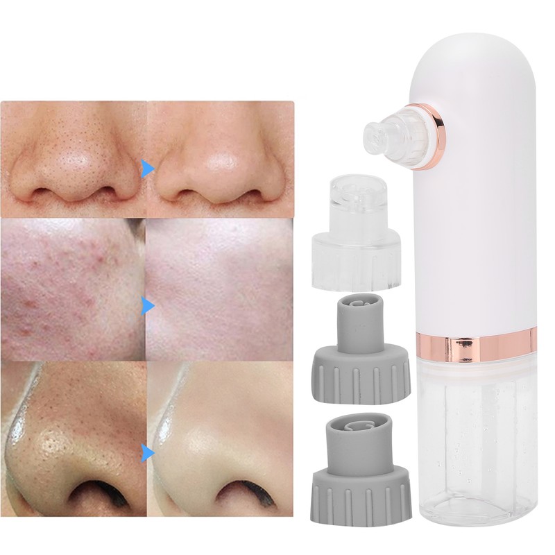 Small Bubble Pore Cleaner 4 Suction Head Electric Blackhead Removal