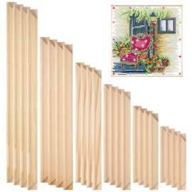 Needlepoint Stretcher Bars for Needlework - 6 Sizes, Canvas Stretcher Bars, Needlework Art Supplies, Wood Canvas Needlepoint Frames, Easy Assembly, Ideal for Embroidery, Needlework Projects