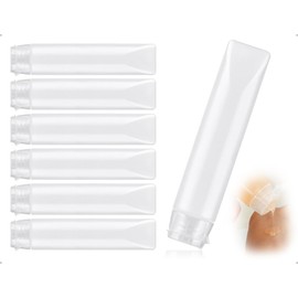 AOYEGIC 6 Stück Reiseflaschen Set,Transparent Nachfüllbare Kosmetik Behälter,Kosmetikflaschen zum befüllen,Leere Röhrchen Reisebehälter,Travel Bottles,Flüssigkeitsbehälter,für Shampoo Duschgel(50 ml)