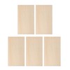 BQLZR 200x100x1.5mm Rectangle Unfinished Craft DIY Basswood Wooden Sheets for