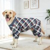 XPUDAC 2 Pack Plaid Dog Pajamas for Small Sized Dog,