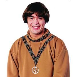 Costume Culture Peace Sign Necklace, Silver, One Size