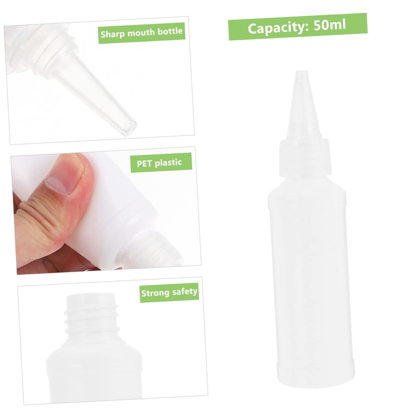 FOMIYES 2sets Oil Bottle Dispenser 50ml Squeeze Bottles for Hair