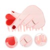 Healvian Valentine's Day Heart Hair Claw Clips Pink Acrylic Hair