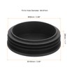 QUARKZMAN 2 Pieces Round Pipe Plugs, Black Lamellar Plugs, 100mm