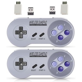 ZAMPAM Wireless Controller for PC, Gamepad with USB Wireless Receiver Compatible with Switch i, Windows,iOS,Liunx,Android Device(Does not work with Mini SNES, Super Nintendo)