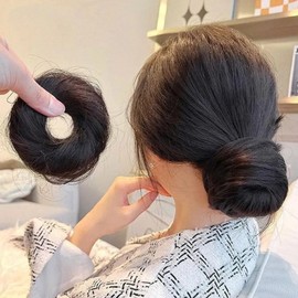 Human Hair Dango Hairpiece IT23013 Whole Wig Hair Jewelry Short Hair (WFHFOFE) Light Brown - FREEWFHFOFE / 인모당고헤어피스 IT23013 통가발 머리 쥬얼리 단발 (WFHFOFE) 라이트브라운 - FREEWFHFOFE