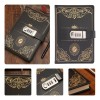 Agenda De Cuero Con Candado Diario Personal 150 Hojas A5