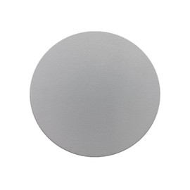 Leather Round Coaster Drinks Coasters Washable Decorative Home Office Bar Restaurant - Light Grey