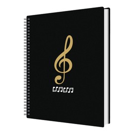 Irich A4 Notenmappe, 50 Taschen/100 Seiten Wasserdicht Kunststoff Präsentationsmappe Registermappen Music Sheet Chormappe für Dokumente, Papier, Kunstwerke, Gemälde, Fotos