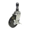 Uei Caster: E Series, ETF-S Type, Free-Caster with Stopper, Rubber