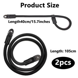 Wjelet Pack of 2 Camera Strap and Camera Hand Strap Climbing Rope Style Shoulder Strap Camera Strap for Nikon Sony Fuji Micro Single DSLR Camera Round Rope Black