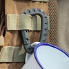 Pack of 2 Plastic Carabiner Hooks, D-Shape Mountaineering Buckle, Plastic
