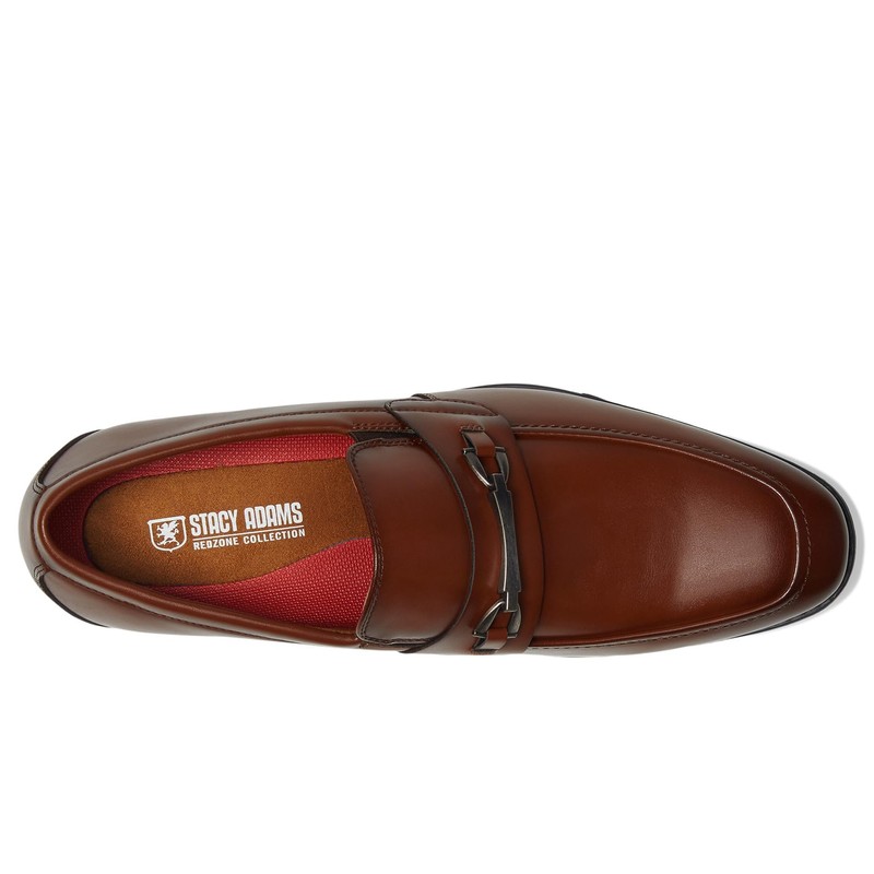 Stacy Adams Men's Lundy Slip On Loafer, Cognac, 11