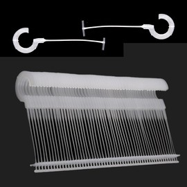 1000Pcs Plastic J Hook Fasteners, 1.5 Inch Clothing Tagging Fasteners, Transparent Garment Tag Fastener, Merchandise Price Tags Fasteners, Tag Barb for Hanging Bag, Umbrella, Textile