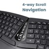 Perixx PERIDUO-606 Wireless Mini Ergonomic Keyboard with Portable Vertical Mouse
