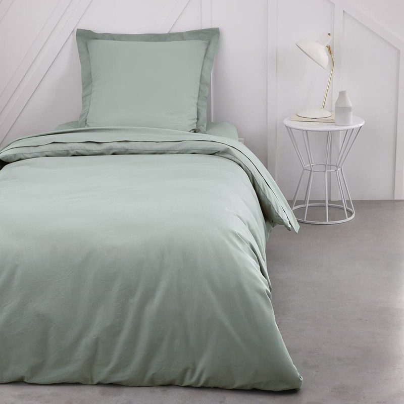 Essential Celadon Jersey Fitted Sheet 90 x 190 cm Single