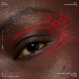 NYX Professional Makeup Epic Wear Semi-Permanent Liquid Liner, Langlebig, Wasserfest, Eyeliner und Body Art für Gesicht und Körper, Mattes Finish, Farbe: 07 Rot