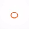 Unbranded Orange Aluminum Push Start Stop Button Trim Ring For
