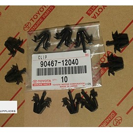 Toyota 90467-12040 Tacoma, RAV4, 4Runner, Grille Clips OEM, Set of 10