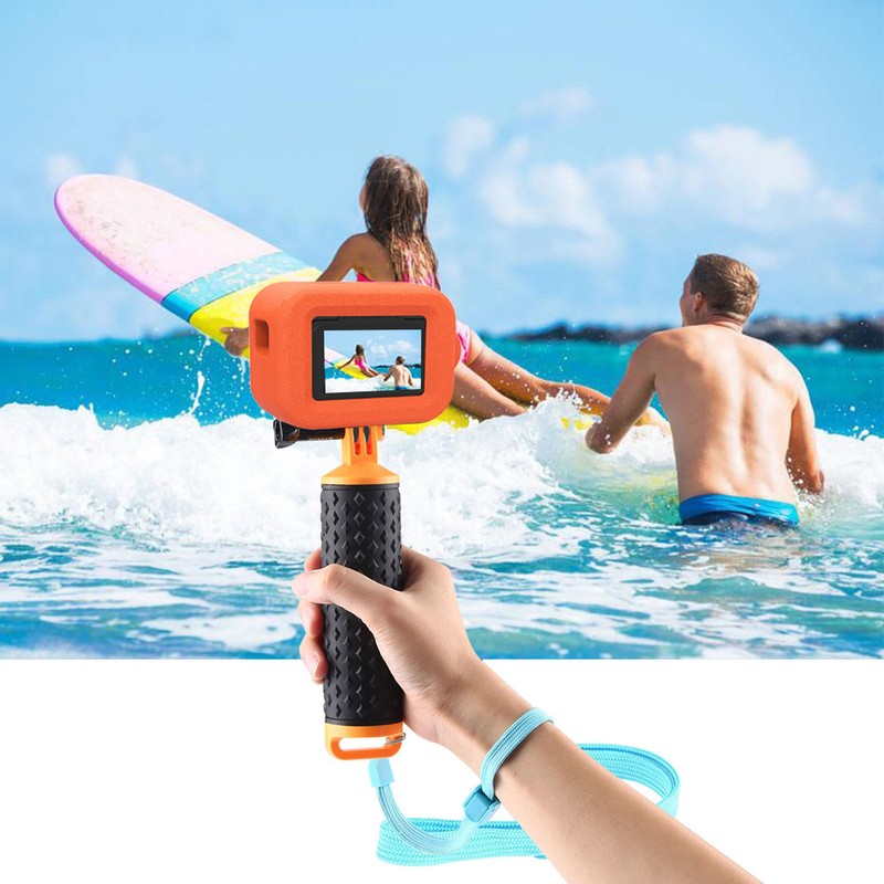 Sports Camera Floating Case Orange High Visibility Floating Protective Shell