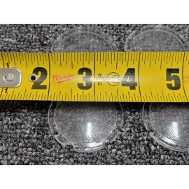 Hadley Overhead Light Lens Cover Clear Round Hadley 82-26555-000 MCI Bus (Lot of 4)