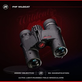 Red-Line Optics F4F Wildcat 8x25, 7 Prism Best Binoculars for Hiking, Hunting, Bird Watching, Boating and Other Field Work, Designed in America, Based in Washington State