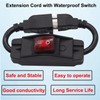 TWTADE 3 Prong Extension Cord with Inline Switch On/Off 14AWG