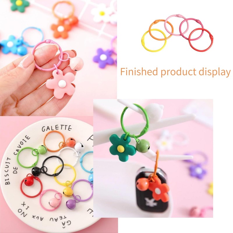 Pack of 100 Metal Binder Rings 30mm for Binder Key
