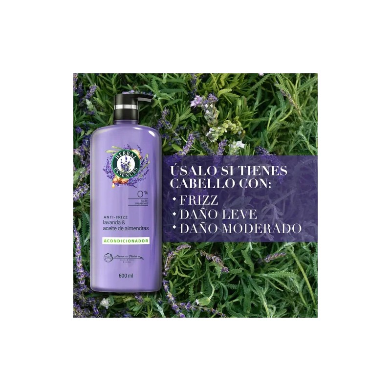 Acondicionador Herbal Essences Lavanda & Aceite de Almendras 600 ml