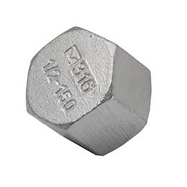End cap with NPT 3/4 inch thread, 16 bar, stainless steel