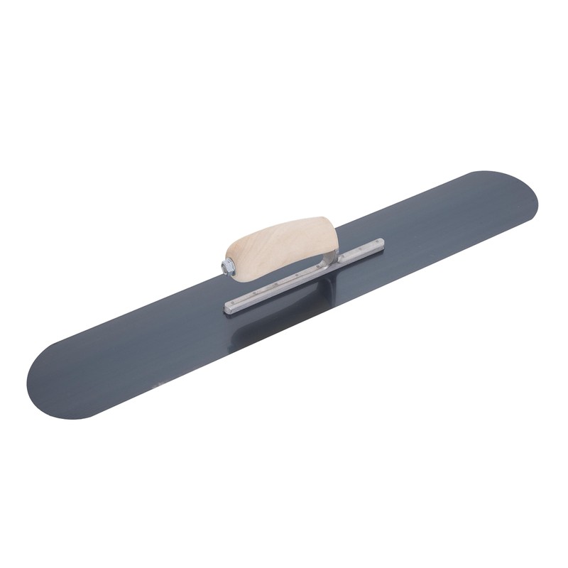 MARSHALLTOWN Fully Rounded Trowel, 24-Inch by 4-Inch Exposed Rivet Blue