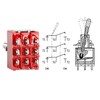 Heschen MTS-302 2 Piece Miniature Toggle Switch 3PDT ON-ON 9