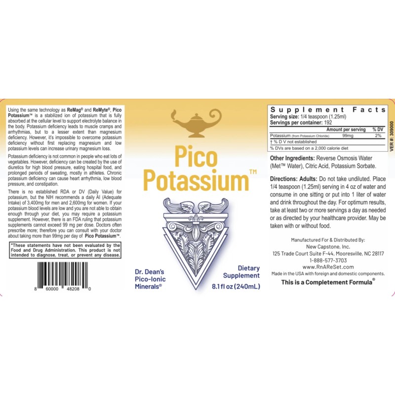 Dr. Carolyn Dean Pico Potasio 8oz
