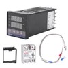 Nikou Digital Thermostat- 0℃~1300℃ AC110V-240V Intelligent Thermostat Alarm REX-C100 Digital