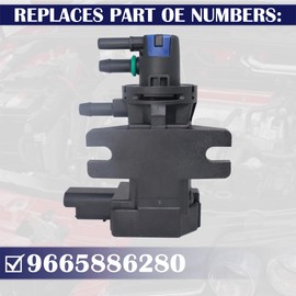 HISports Turbo Boost Pressure Solenoid Valve 9665886280 Turbo Solenoid Valve-Compatible with Citr-oen C3 DS3 B-Max 207 208 308 407 508 807