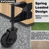 Gate Wheel, Spring Loaded Gate Caster, Heavy Duty Wooden Fence