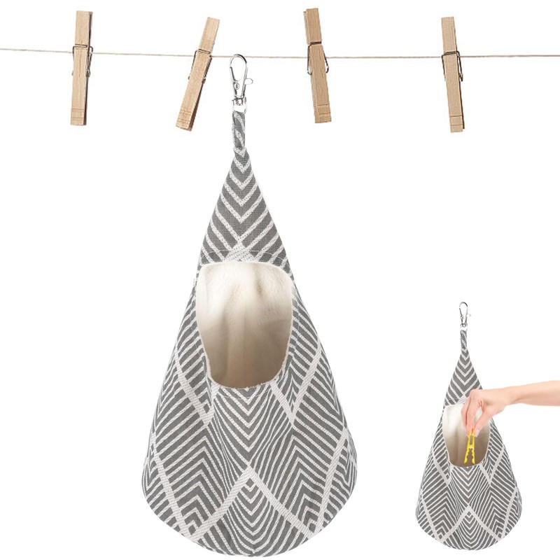 Peg Bag for Washing Line with Hanger, Washable Conical Peg