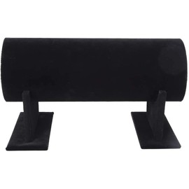 Exhibidor de Diadema, Paño de Pelusa, Organizador para Diadema, Soporte, Estante, Accesorio para Presentación de Joyería para el Cabello, Negro