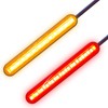 Kinstecks 2PCS Motorcycle Indicators Flowing Turn Signal Lights Driving Light