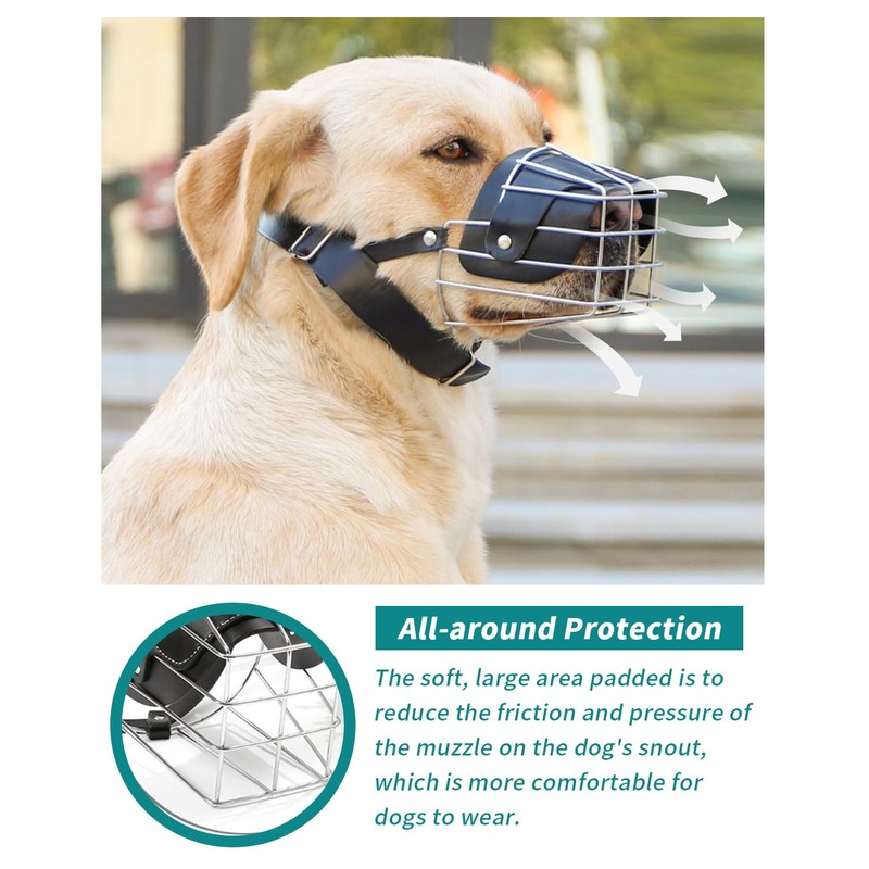 Dog Muzzle for Large Dogs, German Shepherd Muzzle with Adjustable