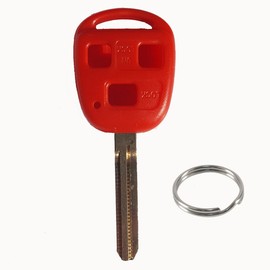 RI-KEY SECURITY - New Red Remote Key Replacement Case Shell for Toyota FJ Cruiser 2008-2014 Toy43